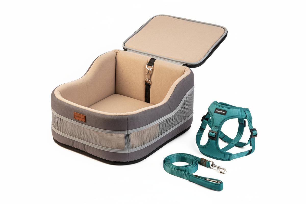 Travel & Safety pet gear - car seats and harnesses